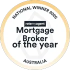 Rate My Agent - National Winner 2026 Mortgage Broker of the Year Australia